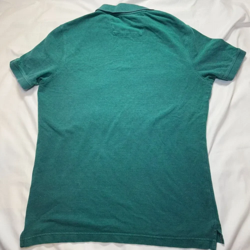 Banana Republic‎ Shirt Mens Medium Green Short Sleeve Polo Casual